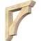 Ekena Millwork Westlake Slat Rough Sawn Bracket w/ Offset Brace, Douglas Fir, 6"W x 30"D x 30"H BKT0604X30X30WTL06RDF - alternate 1